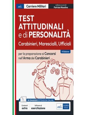 cover image of [EBOOK] Test attitudinali e di personalità Carabinieri, Marescialli, Ufficiali